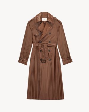Saint Laurent Trench Coat - Brown