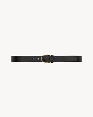 Saint Laurent Minimal Belt - Natural
