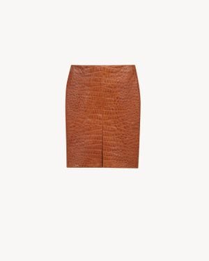 Saint Laurent Pencil Skirt - White