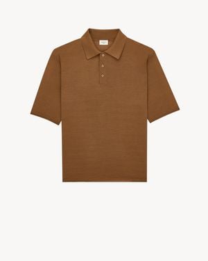 Saint Laurent Polo - Brown