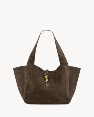 Saint Laurent Le 5 À 7 Bea En Suède Bleu - Marron