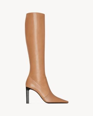 Saint Laurent Francoise Boots - White