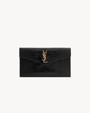 【Saint Laurent】カレッジ ミニチェーンバッグクラックルレザー COLLEGE mini chain bag in shiny crackled leather | Saint