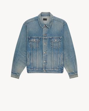 Saint Laurent Trucker Jean Jacket - Blue