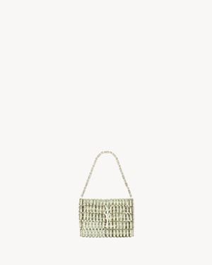 Saint Laurent Micro Evening Bag - Natural