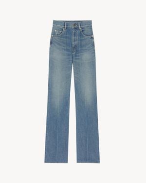 Saint Laurent Flare Denim Jeans - Blue