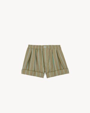 Saint Laurent Pyjama Shorts - Green