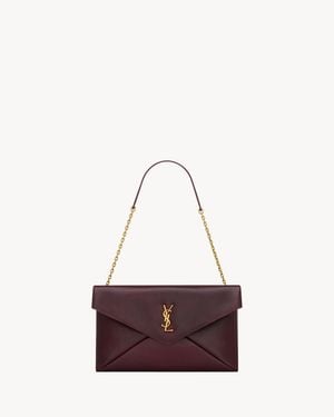 Saint Laurent Cassandre Large Pouch On Chain - Multicolour