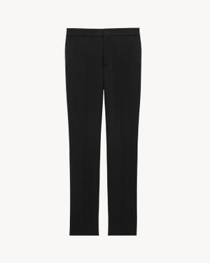 メンズ Saint Laurent グレインドプードル製 ワイドレッグの