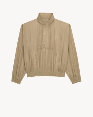 Saint Laurent Cassandre Windbreaker - Natural