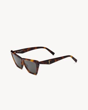 Saint Laurent Sl M103 Rim Ambra - Marrone