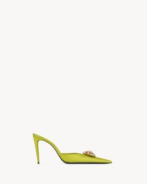Saint Laurent Cosmo Mules - Yellow