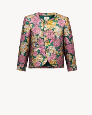 Saint Laurent ジャケット（ブロケード） ピンク - マルチカラー