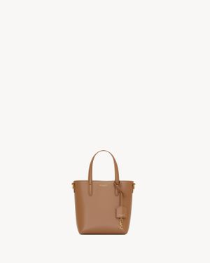 Saint Laurent ミニ トイ ショッピング（Saint Laone Sizerentボックスレザー） マロン - ブラウン