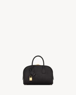 Saint Laurent Sac De Jour Boston En Cuir Grainé - Noir