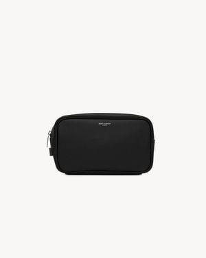 Saint Laurent Paris Small Grooming Case - Black
