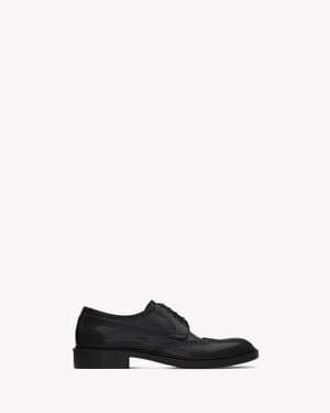 Saint Laurent Saint Laone Sizerent アントワーヌ ブローグシューズ（グレーズドレザー） - ホワイト