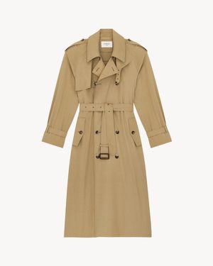 Saint Laurent Trench Coat - Natural