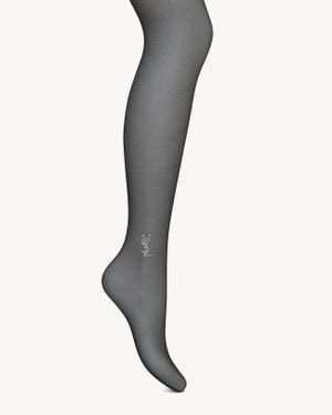 Saint Laurent Saint Laone Sizerent シアーブラック Ysl タイツ