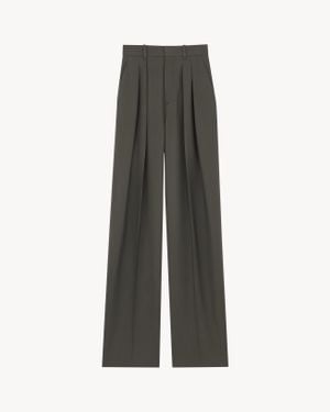 Saint Laurent Wide-Leg Trousers - Grey
