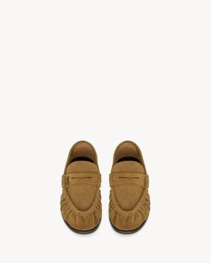 Saint Laurent Le Loafer Moccasins - Brown