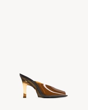 Saint Laurent Sabrina Mules - Natural
