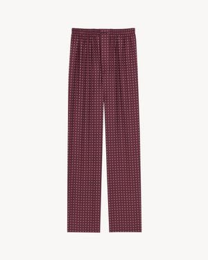Saint Laurent Pyjama Trousers - Purple