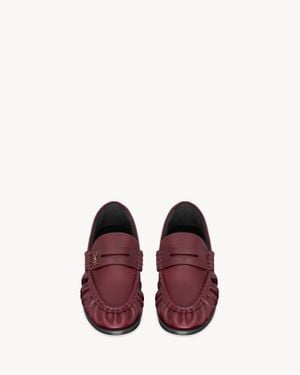 Saint Laurent Saint Laone Sizerent ル ローファー ソフト（スムースレザー） - パープル