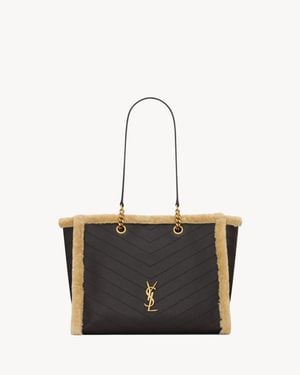 Saint Laurent Borsa Shopping Niki - Bianco