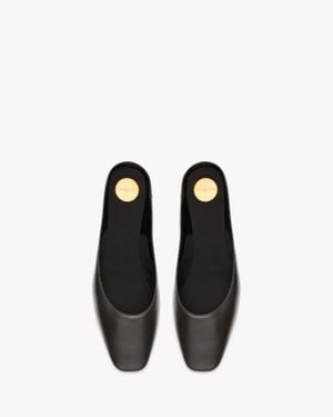 Saint Laurent Lido Slip-Ons - Black