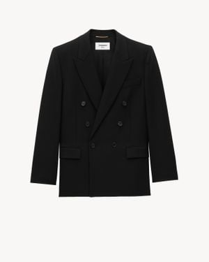 Saint Laurent Cassandre Jacket - Black