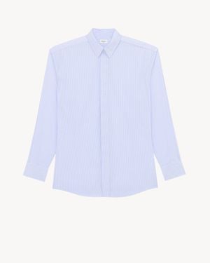 Saint Laurent Broad-Shoulder Shirt - White