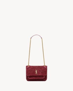 Saint Laurent Saint Laone Sizerent ニキ ミニ（ラフィア） - レッド