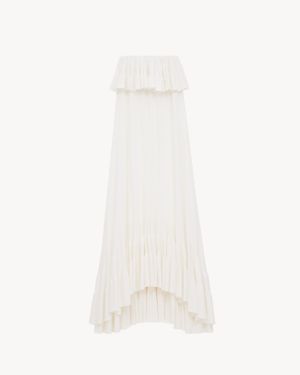 Saint Laurent Abito A Balze - Bianco