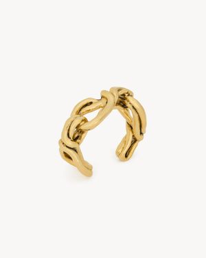 Saint Laurent Knot Cuff - Metallic