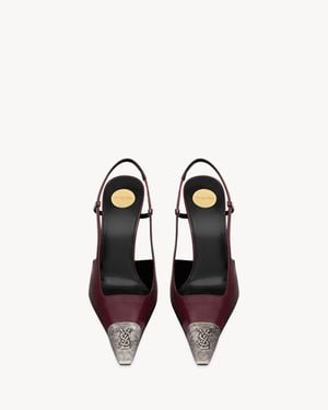 Saint Laurent Jeanne Slingback Court Shoes - Multicolour