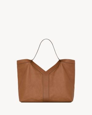 Saint Laurent Y Large Tote - Brown