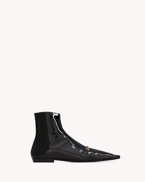 Saint Laurent ミルトン ブーツ（パテントレザー） ブラック