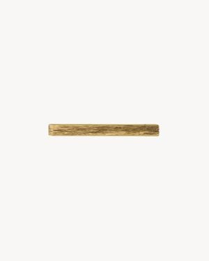 Saint Laurent Striated Tie Clip - White
