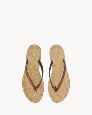Saint Laurent Pool Flip-Flops - Natural