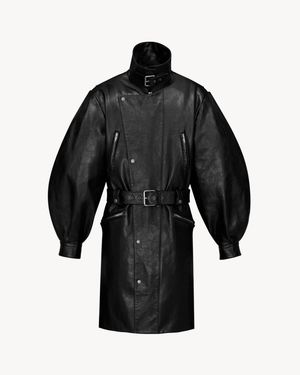 Saint Laurent Balloon-Sleeve Jacket - Black