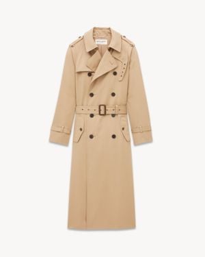 Saint Laurent Trench Coat - Natural