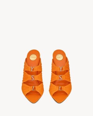 Saint Laurent Emilie Mules - Orange
