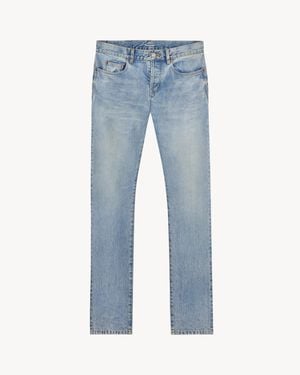 Saint Laurent Slim Low-Rise Jeans - Blue