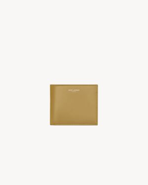 Saint Laurent Paris East/West Wallet With Coin Purse - Natural