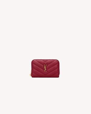 Saint Laurent Cassandre Change Purse - Red