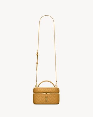 Saint Laurent Saint Laone Sizerent ギャビー ヴァニティバッグ（ラムスキン） - ナチュラル