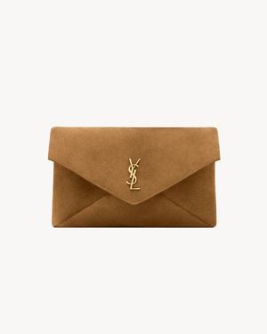 Saint Laurent Pochette Envelope Cassandre Grande - Neutro