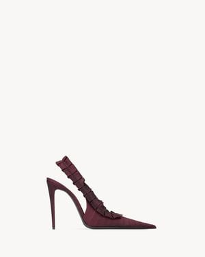 Saint Laurent Madeleine Slingback Court Shoes - Pink