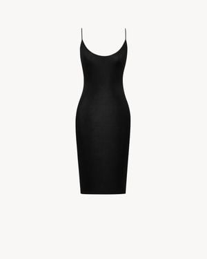 Saint Laurent Cassandre Open-Back Dress - Black